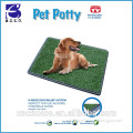 portable pet dog accessory plastic pet tray 17x25" potty pad grass pet mat training seat